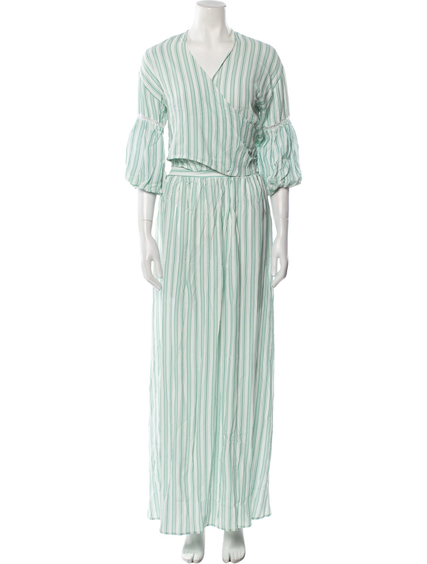 Agua Bendita Striped Skirt Set w/ Tags