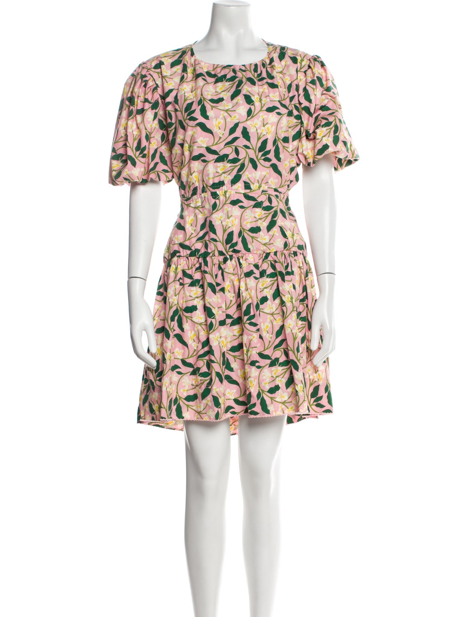 Agua Bendita Floral Print Midi Length Dress