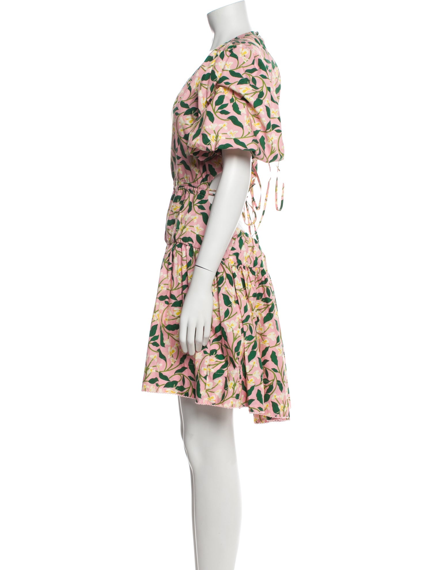 Agua Bendita Floral Print Midi Length Dress