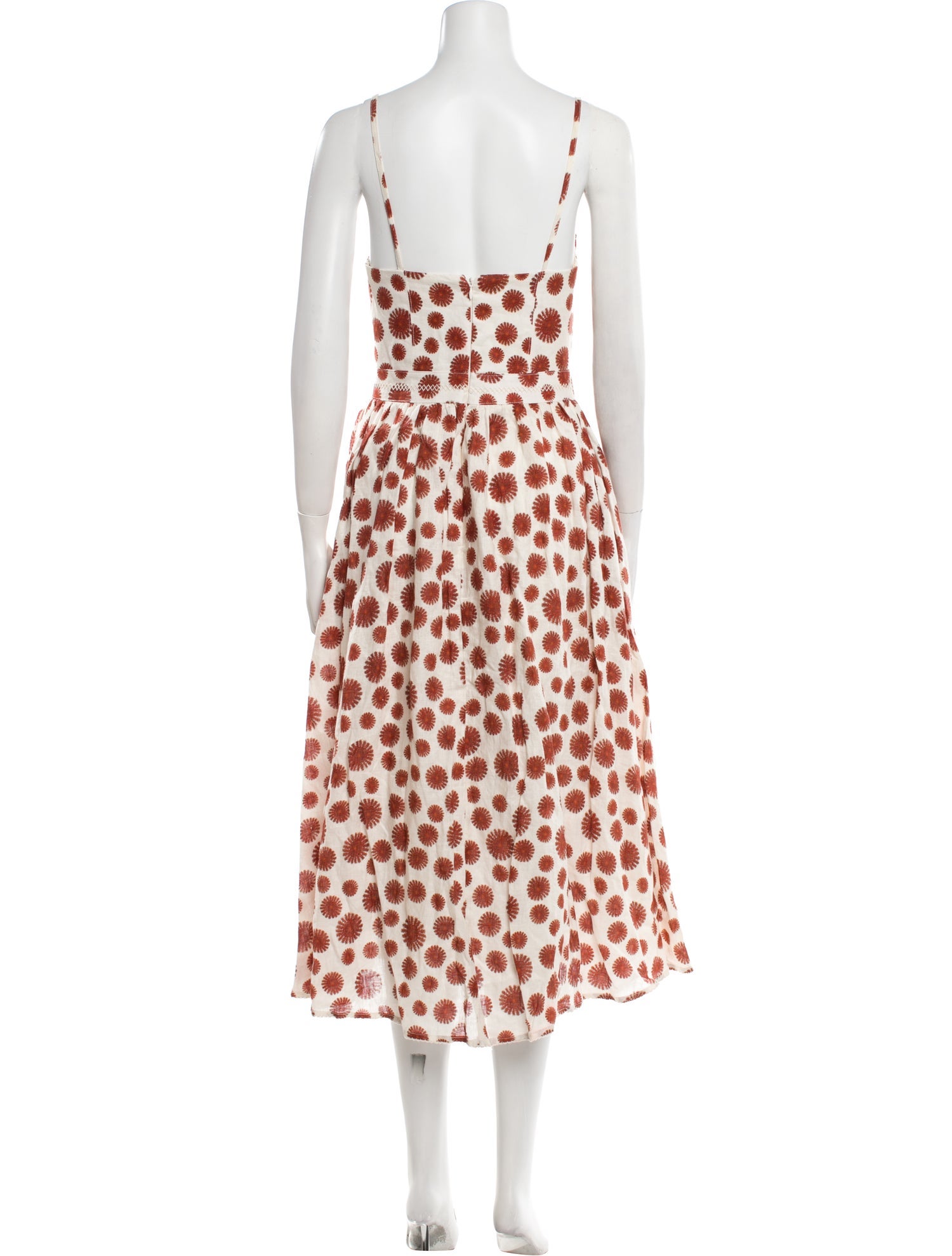 Agua Bendita Linen Midi Length Dress