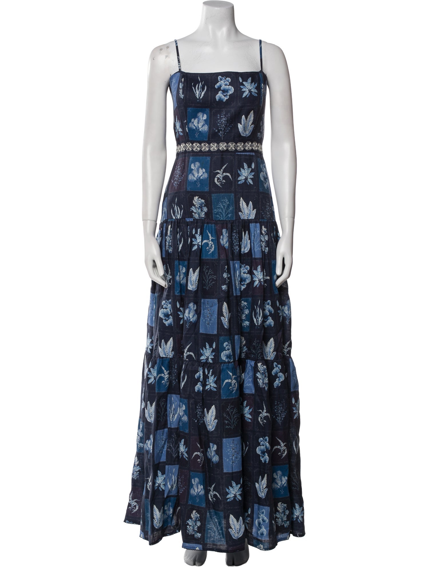 Agua Bendita Linen Long Dress