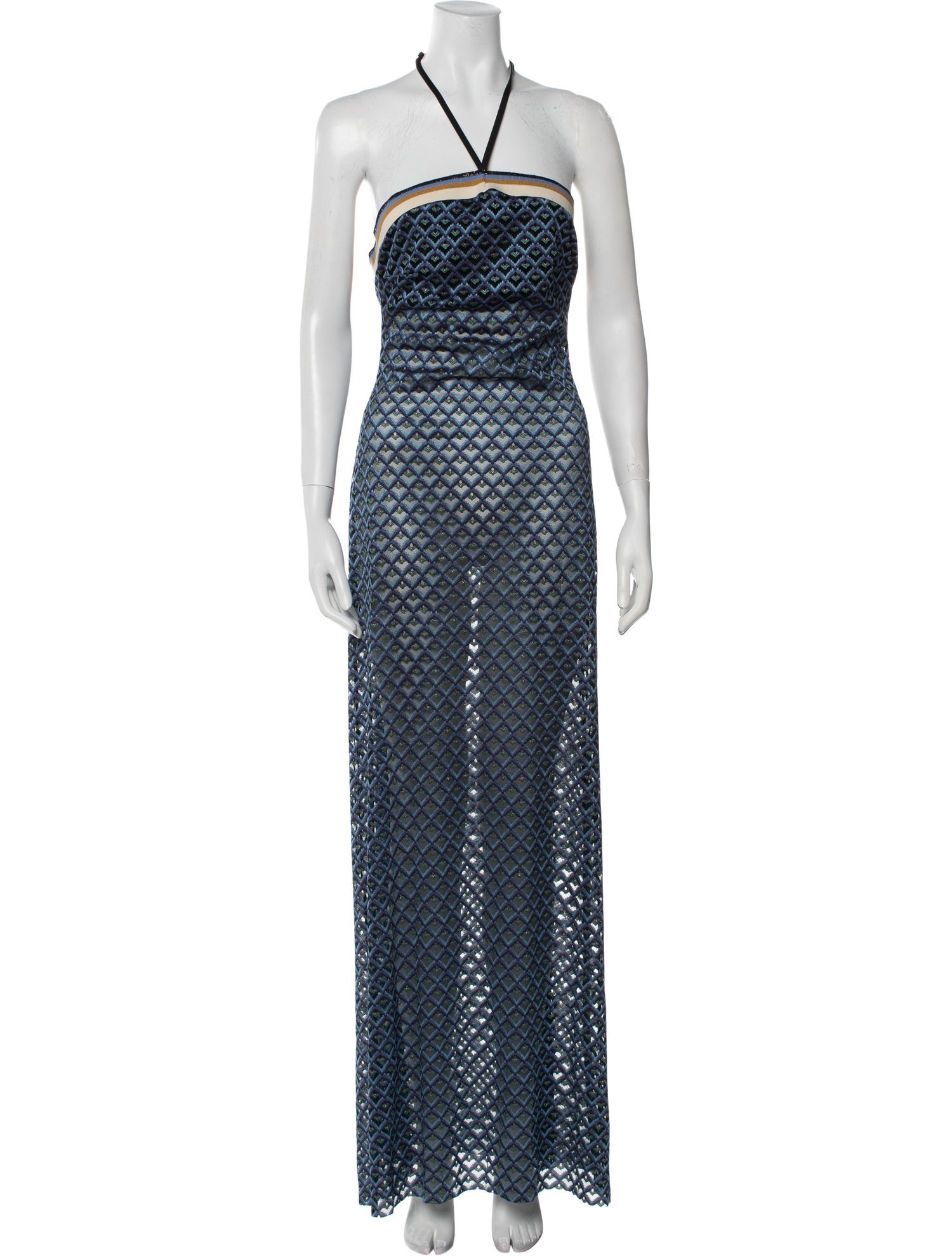 Agua Bendita Printed Long Dress w/ Tags