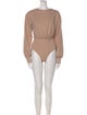 Agua Bendita Bateau Neckline Long Sleeve Bodysuit