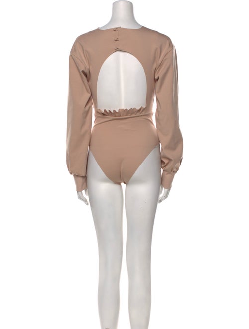 Agua Bendita Bateau Neckline Long Sleeve Bodysuit