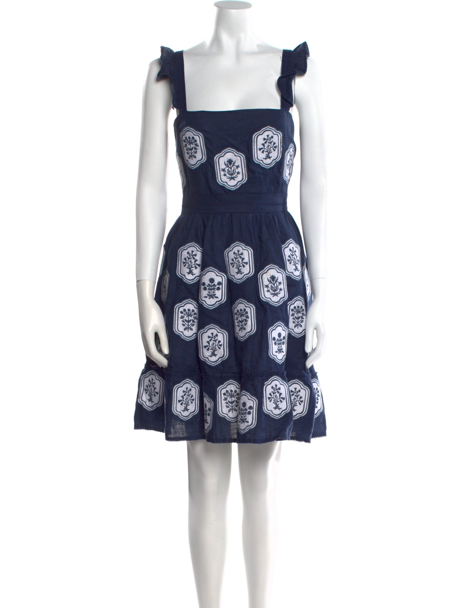 Agua Bendita Linen Mini Dress