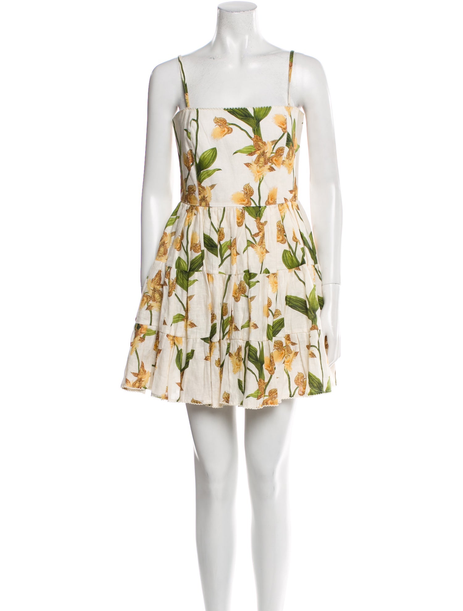 Agua Bendita Floral Print Mini Dress