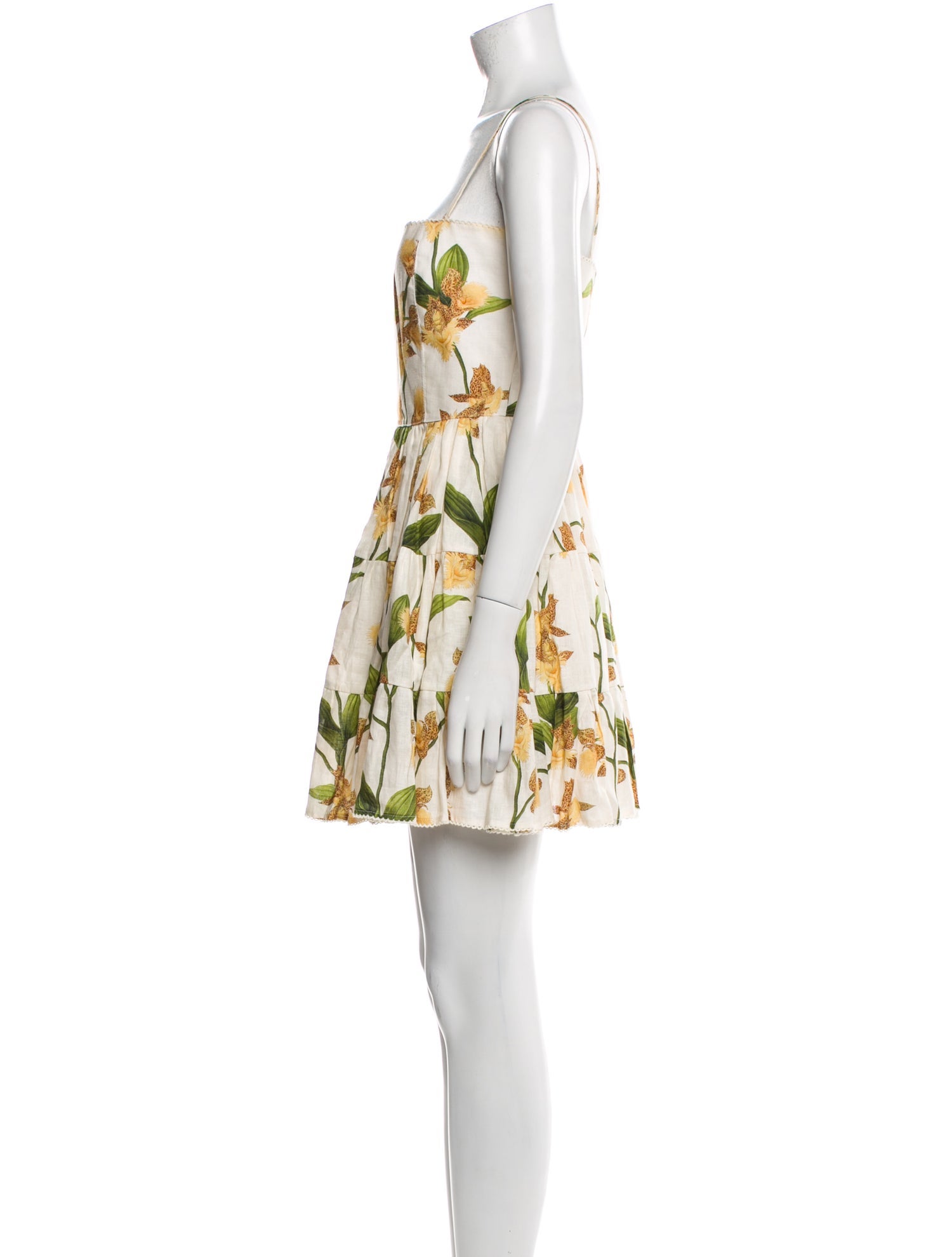 Agua Bendita Floral Print Mini Dress