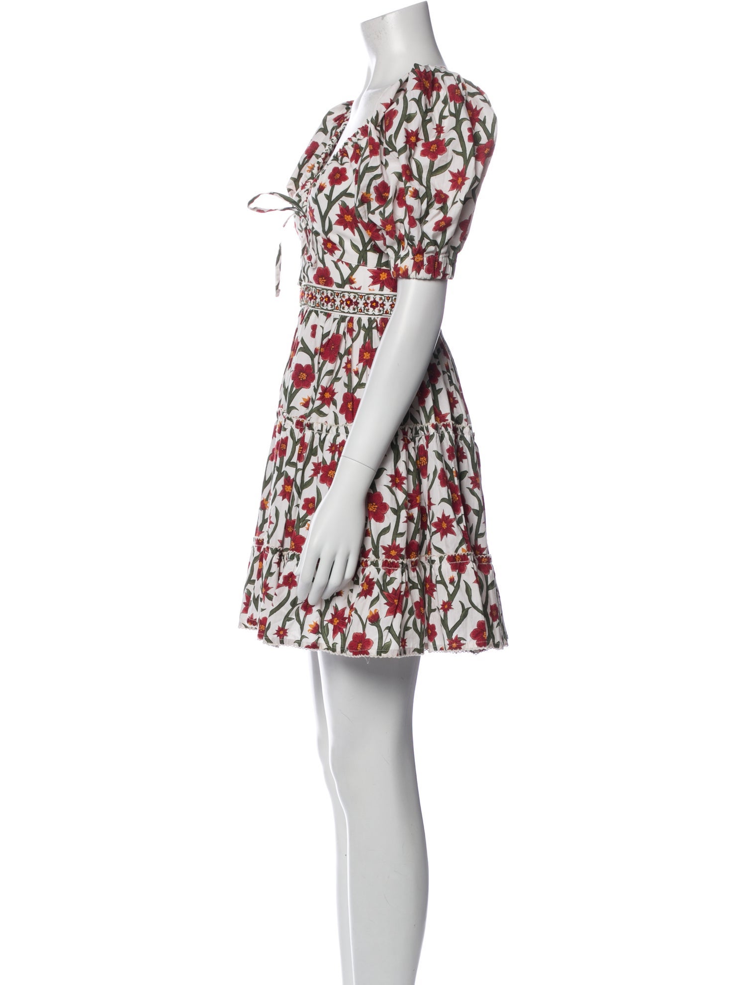 Agua Bendita Printed Mini Dress