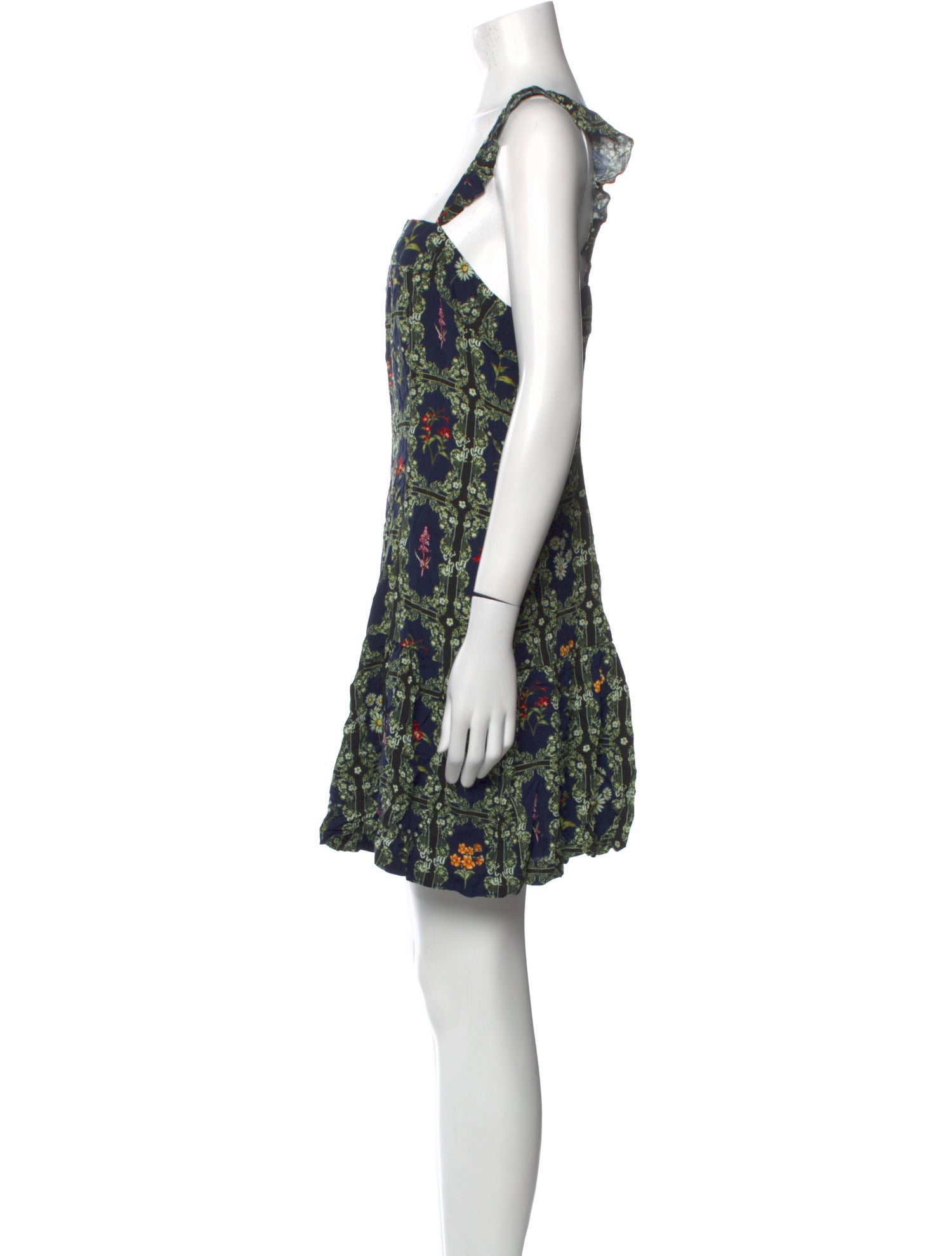 Agua Bendita Floral Print Mini Dress w/ Tags