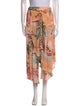 Agua Bendita Printed Midi Length Skirt