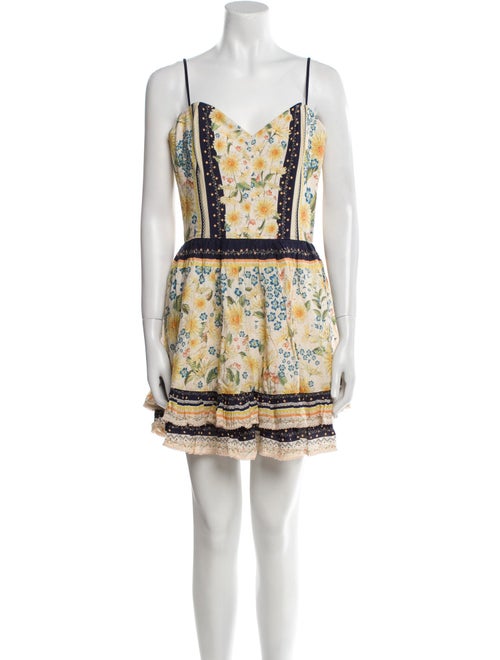 Agua Bendita Printed Mini Dress