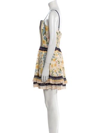 Agua Bendita Printed Mini Dress
