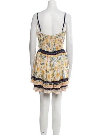 Agua Bendita Printed Mini Dress