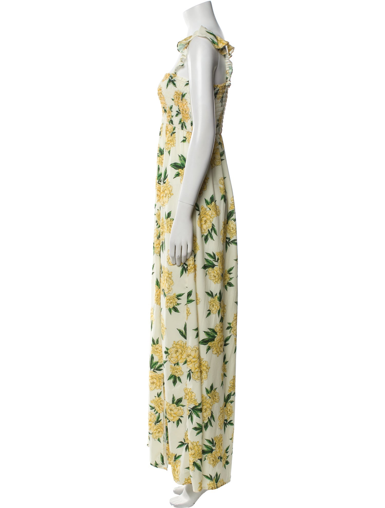 Agua Bendita Floral Print Long Dress