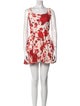 Agua Bendita Floral Print Mini Dress