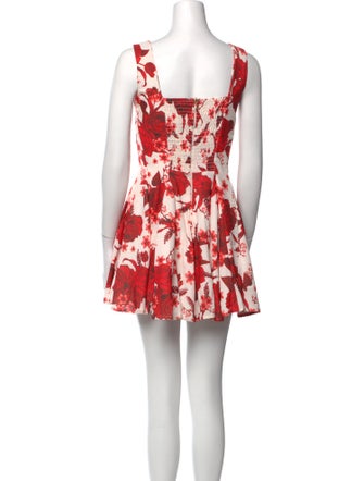 Agua Bendita Floral Print Mini Dress