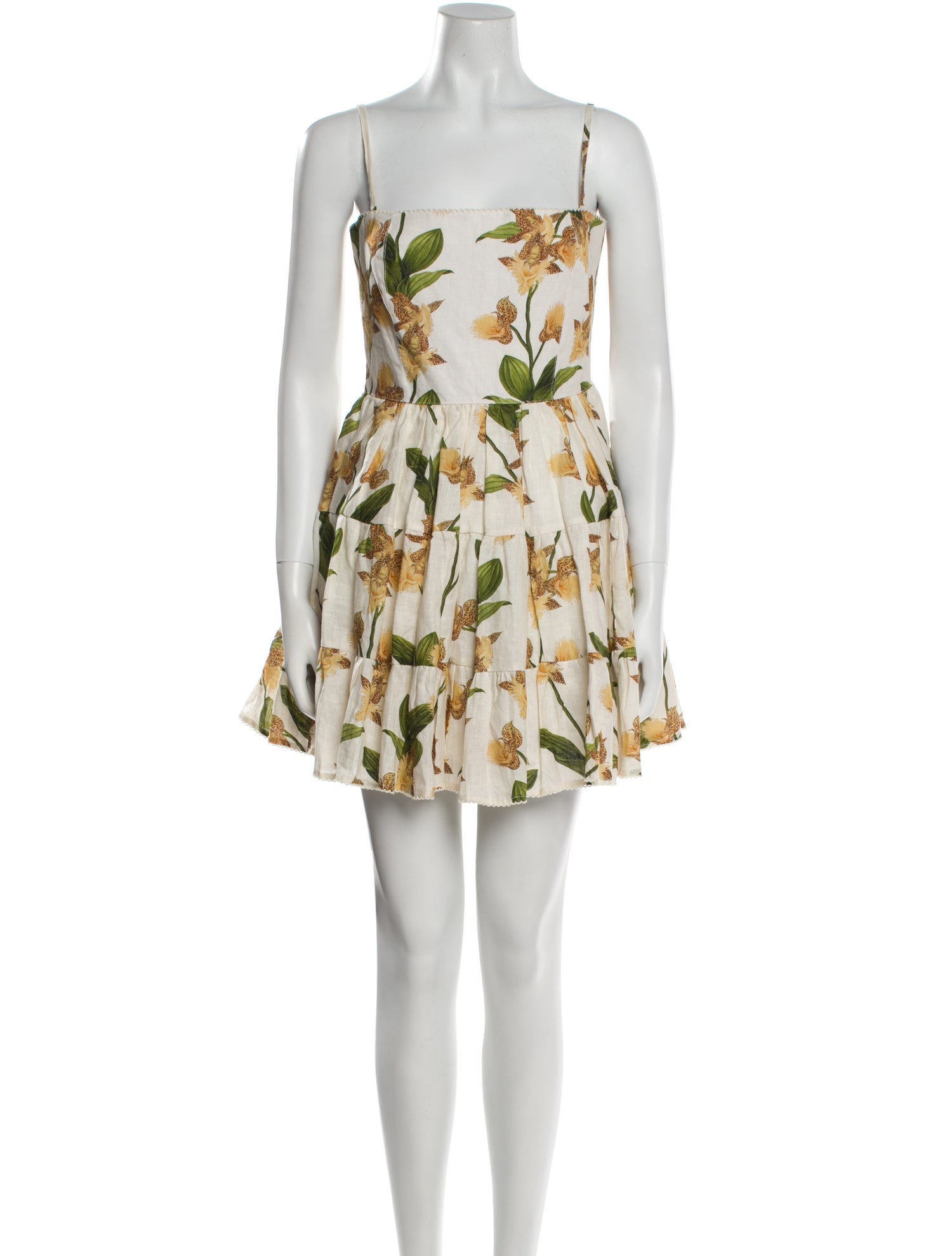 Agua Bendita Linen Mini Dress