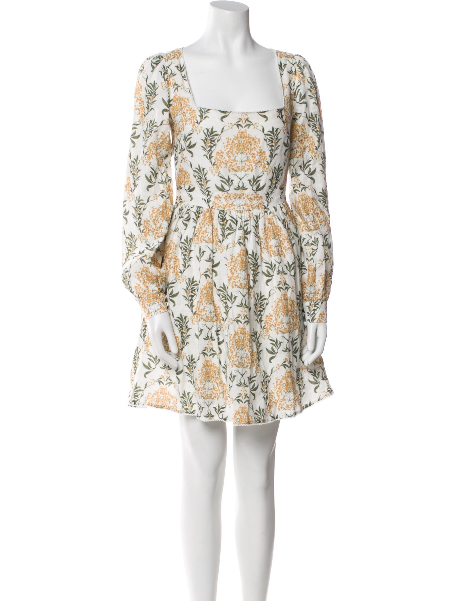 Agua Bendita Linen Mini Dress