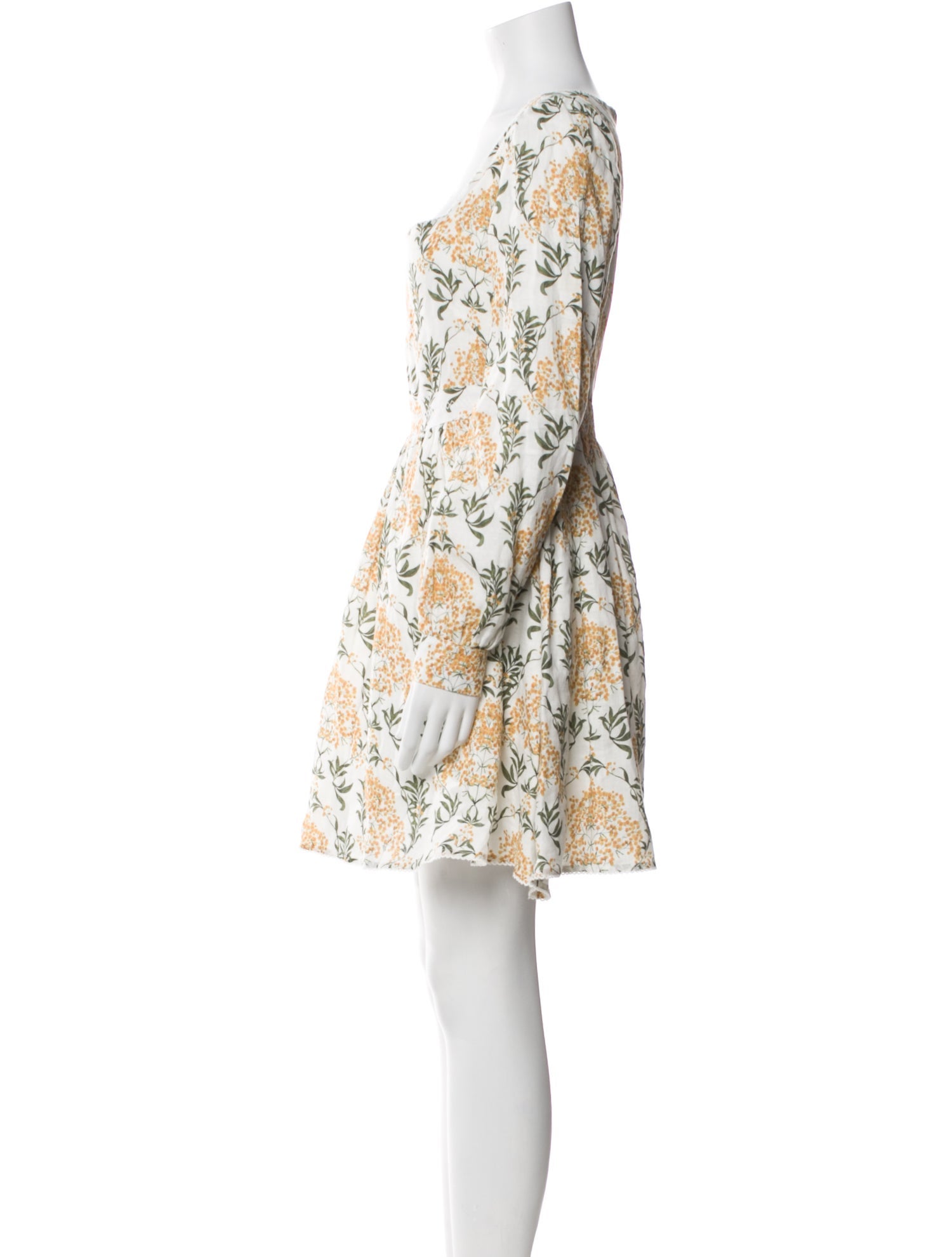 Agua Bendita Linen Mini Dress