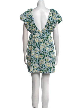 Agua Bendita Printed Mini Dress