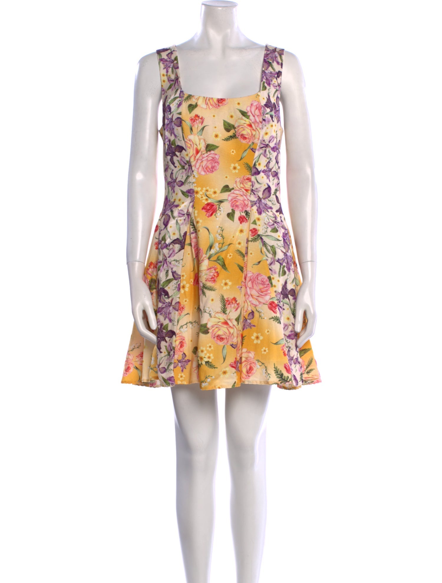 Agua Bendita Floral Print Mini Dress w/ Tags