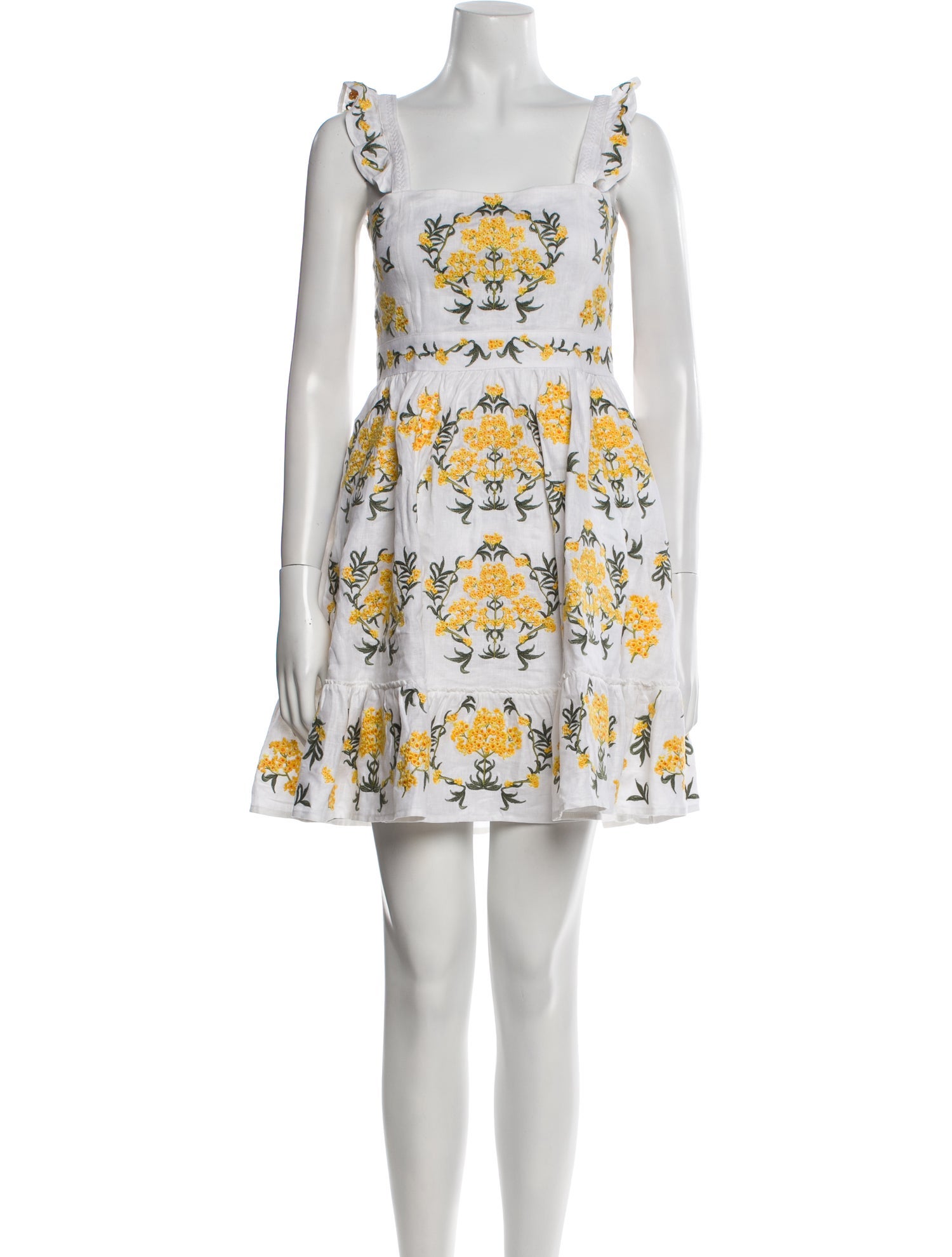 Agua Bendita Linen Mini Dress