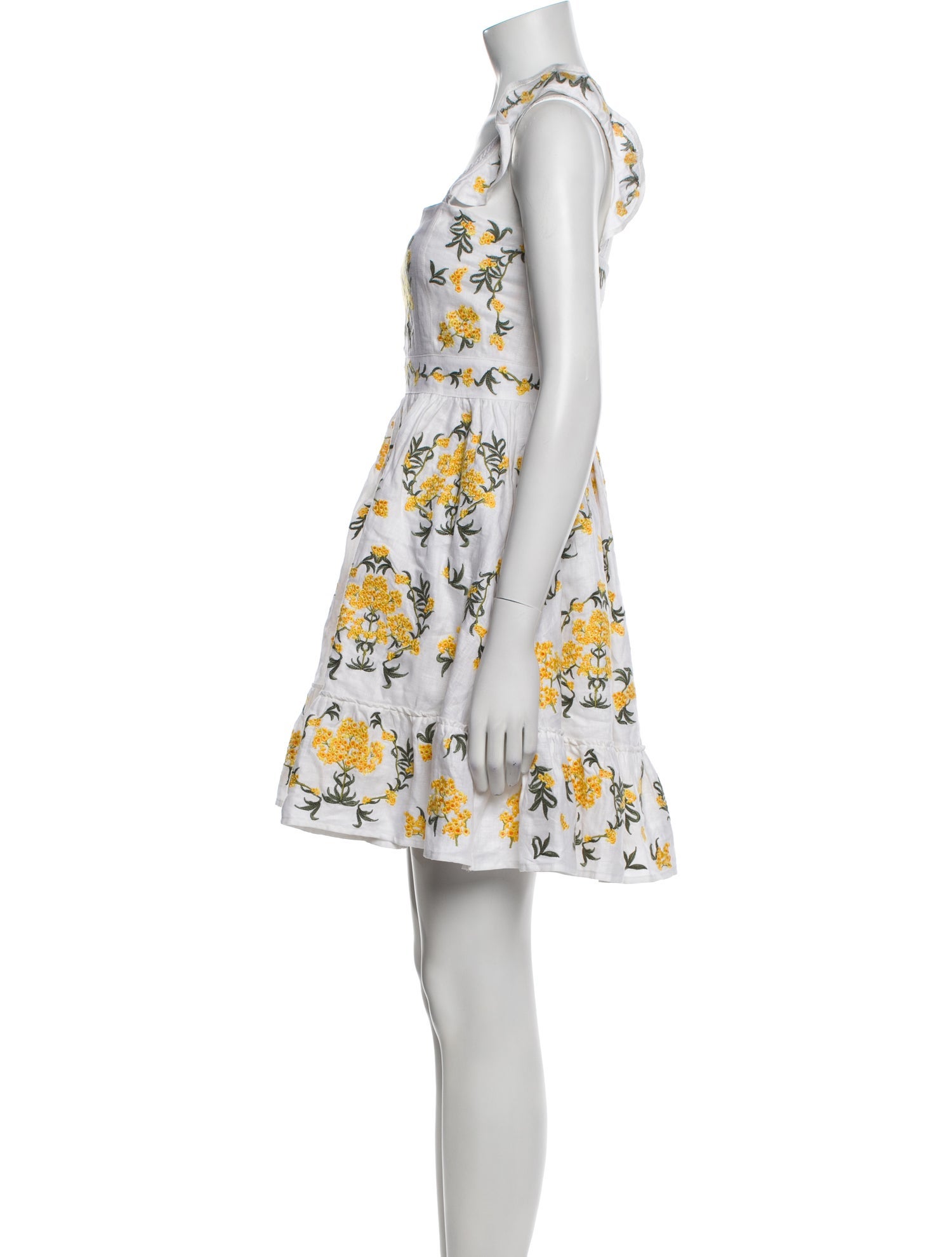 Agua Bendita Linen Mini Dress