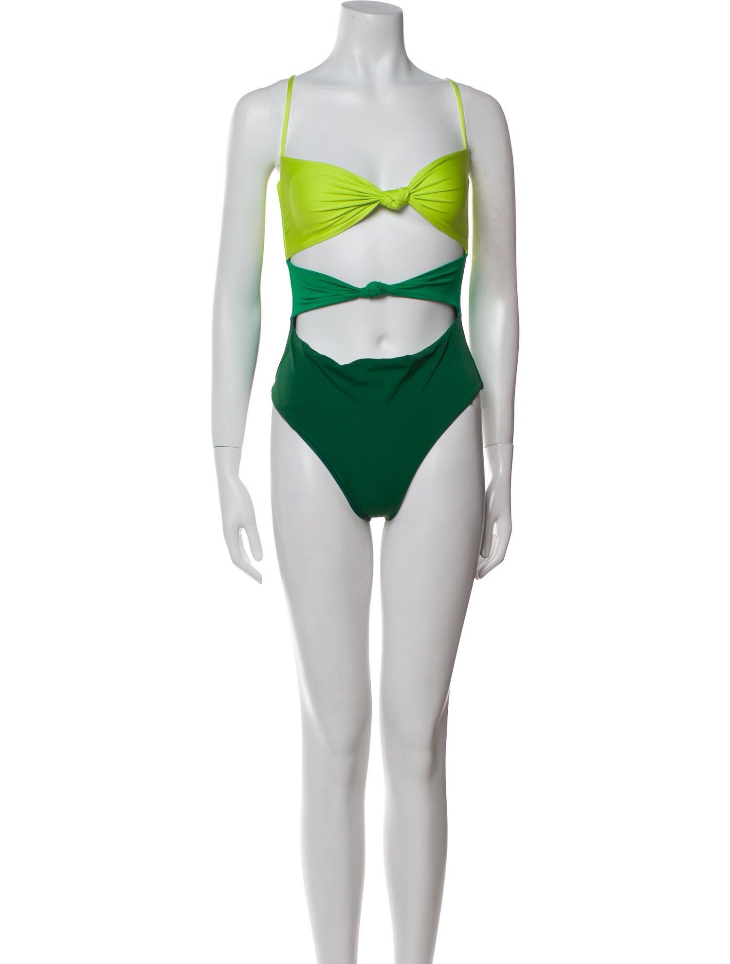 Agua Bendita Colorblock Pattern One-Piece