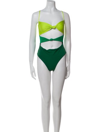Agua Bendita Colorblock Pattern One-Piece