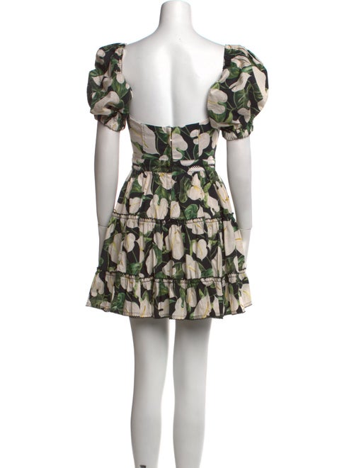 Agua Bendita Floral Print Mini Dress w/ Tags