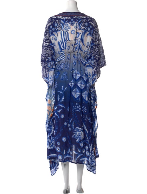 Agua Bendita Printed Midi Length Dress w/ Tags