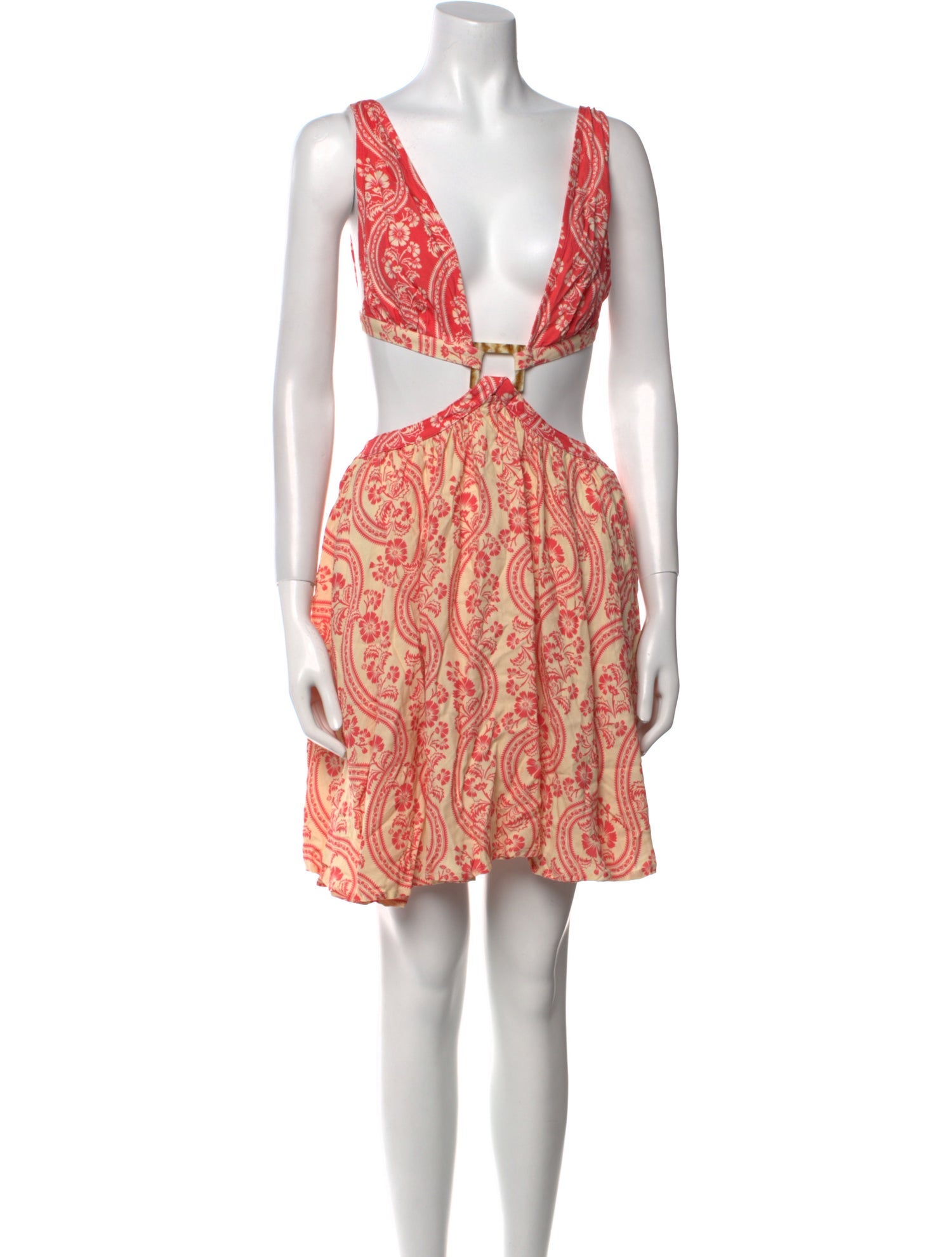 Agua Bendita Paisley Print Mini Dress