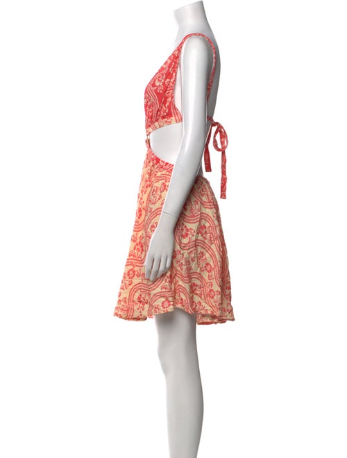 Agua Bendita Paisley Print Mini Dress