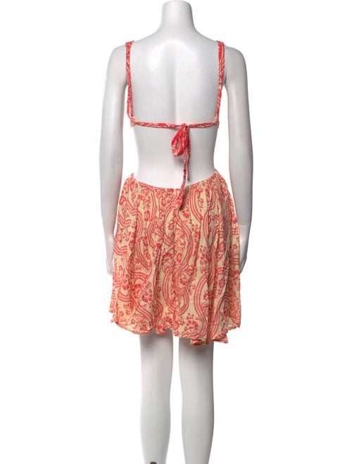 Agua Bendita Paisley Print Mini Dress