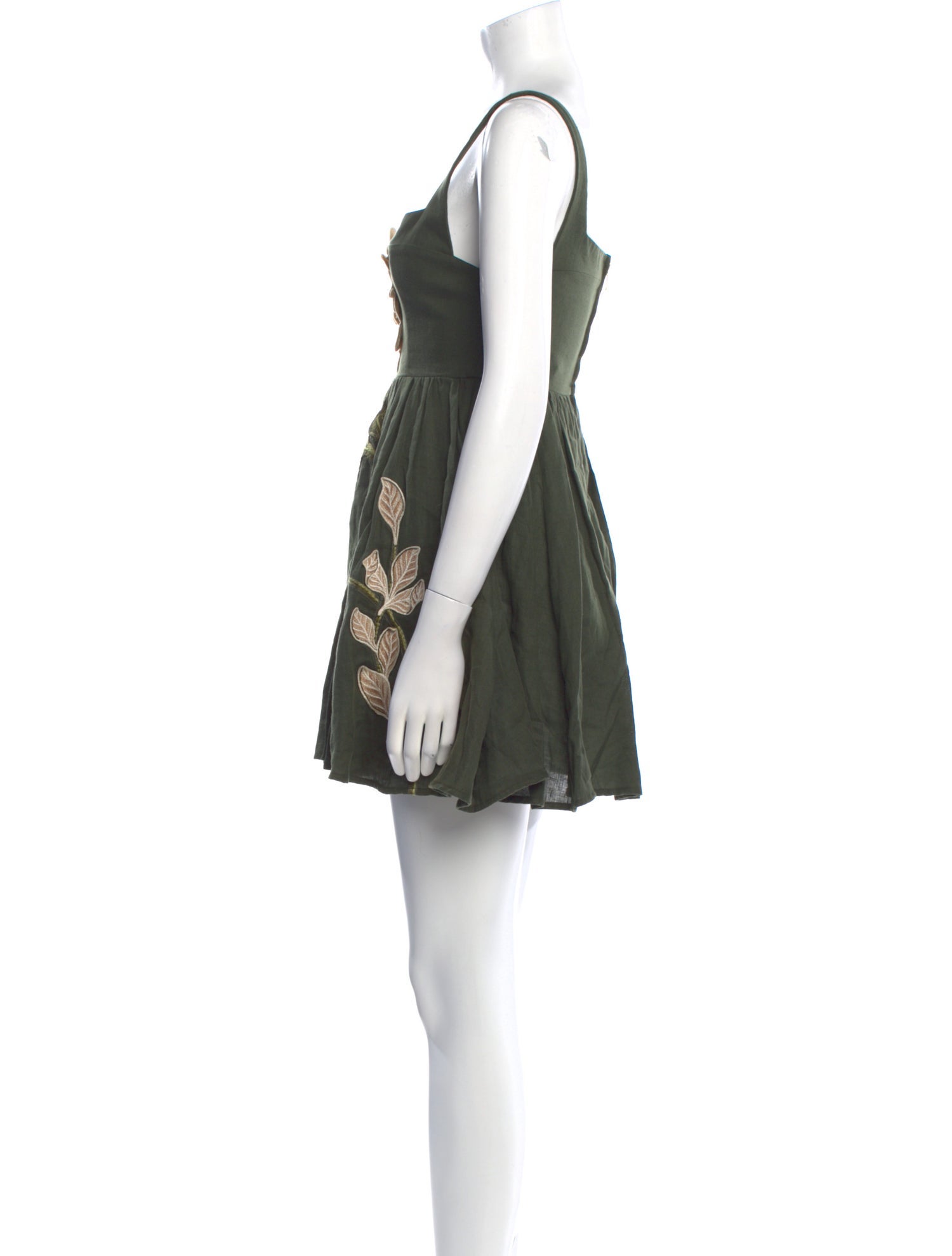 Agua Bendita Linen Mini Dress w/ Tags