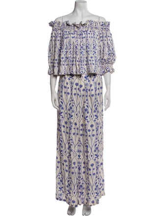 Agua Bendita Floral Print Pant Set