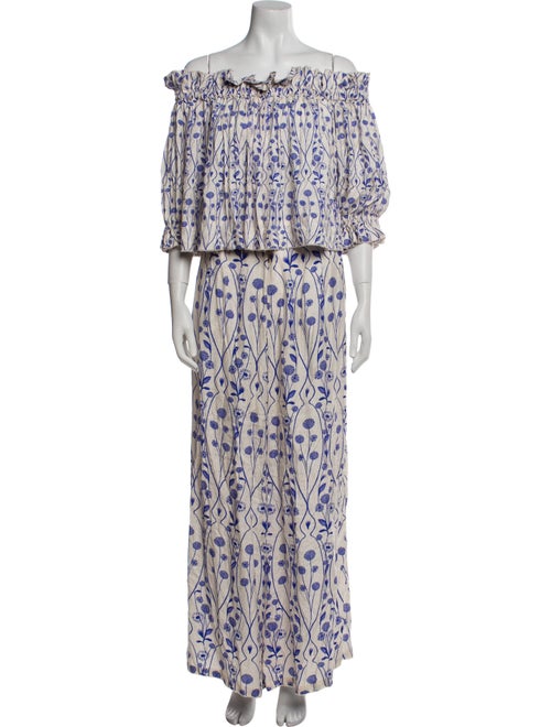 Agua Bendita Floral Print Pant Set