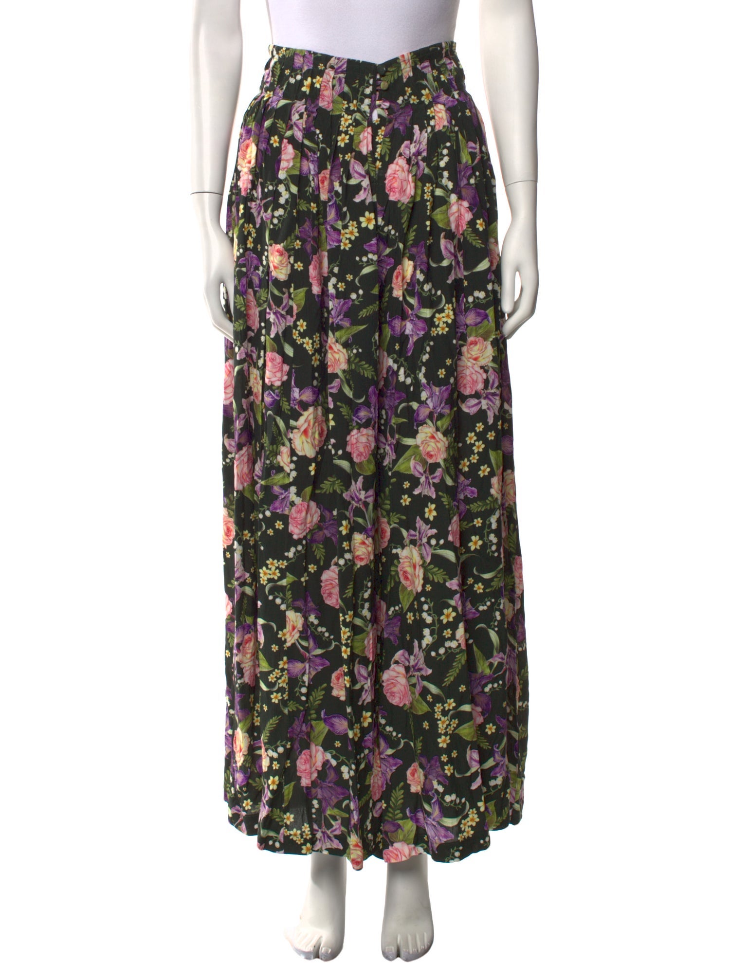 Agua Bendita Floral Print Wide Leg Pants w/ Tags