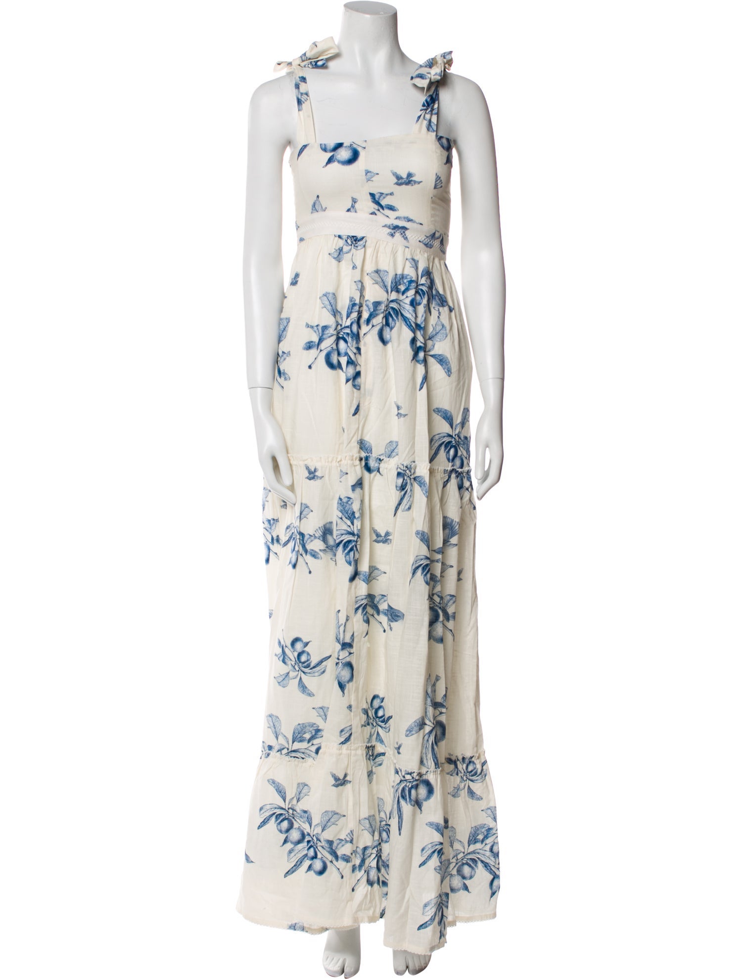 Agua Bendita Floral Print Long Dress w/ Tags