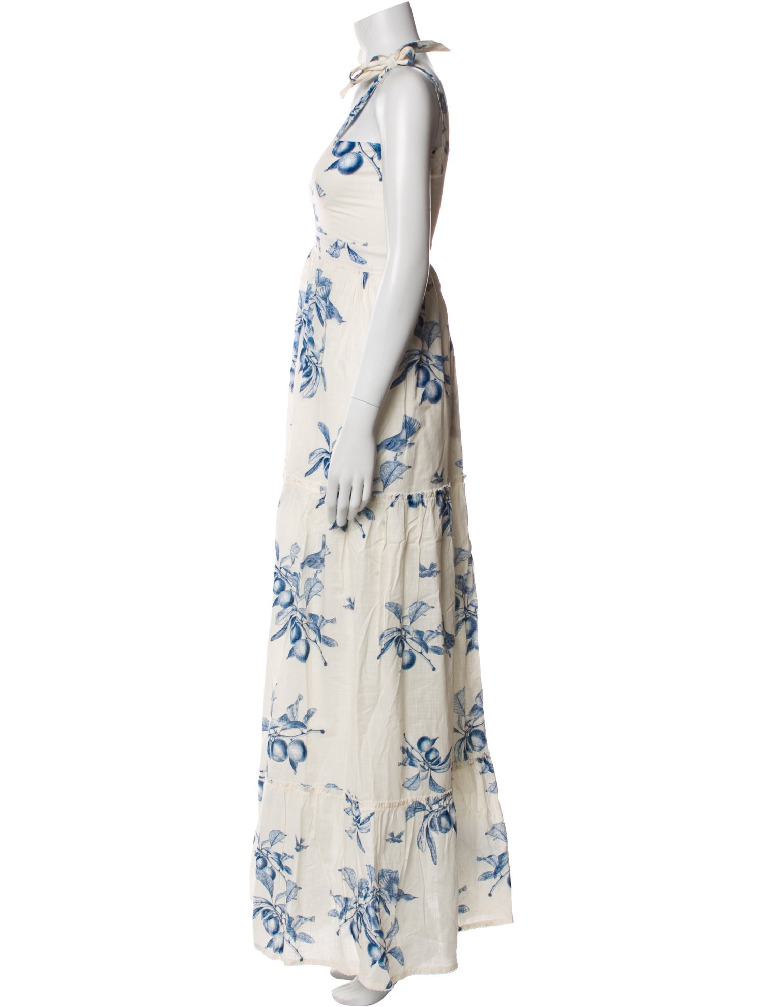 Agua Bendita Floral Print Long Dress w/ Tags