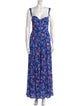 Agua Bendita Floral Print Long Dress