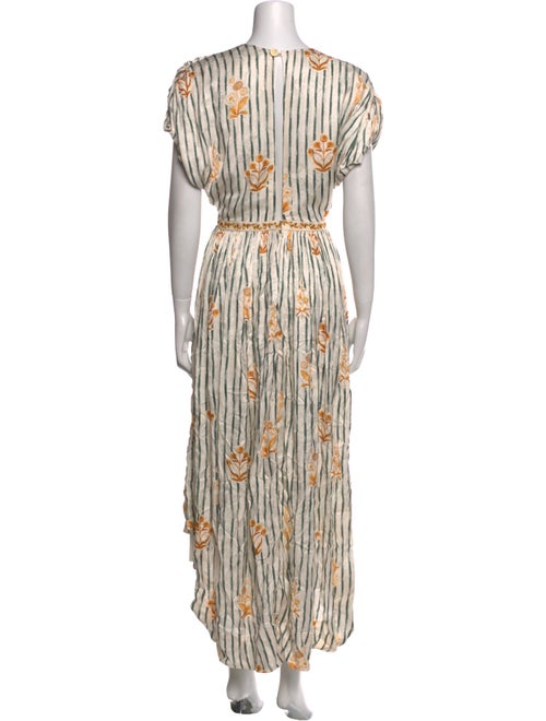 Agua Bendita Striped Long Dress