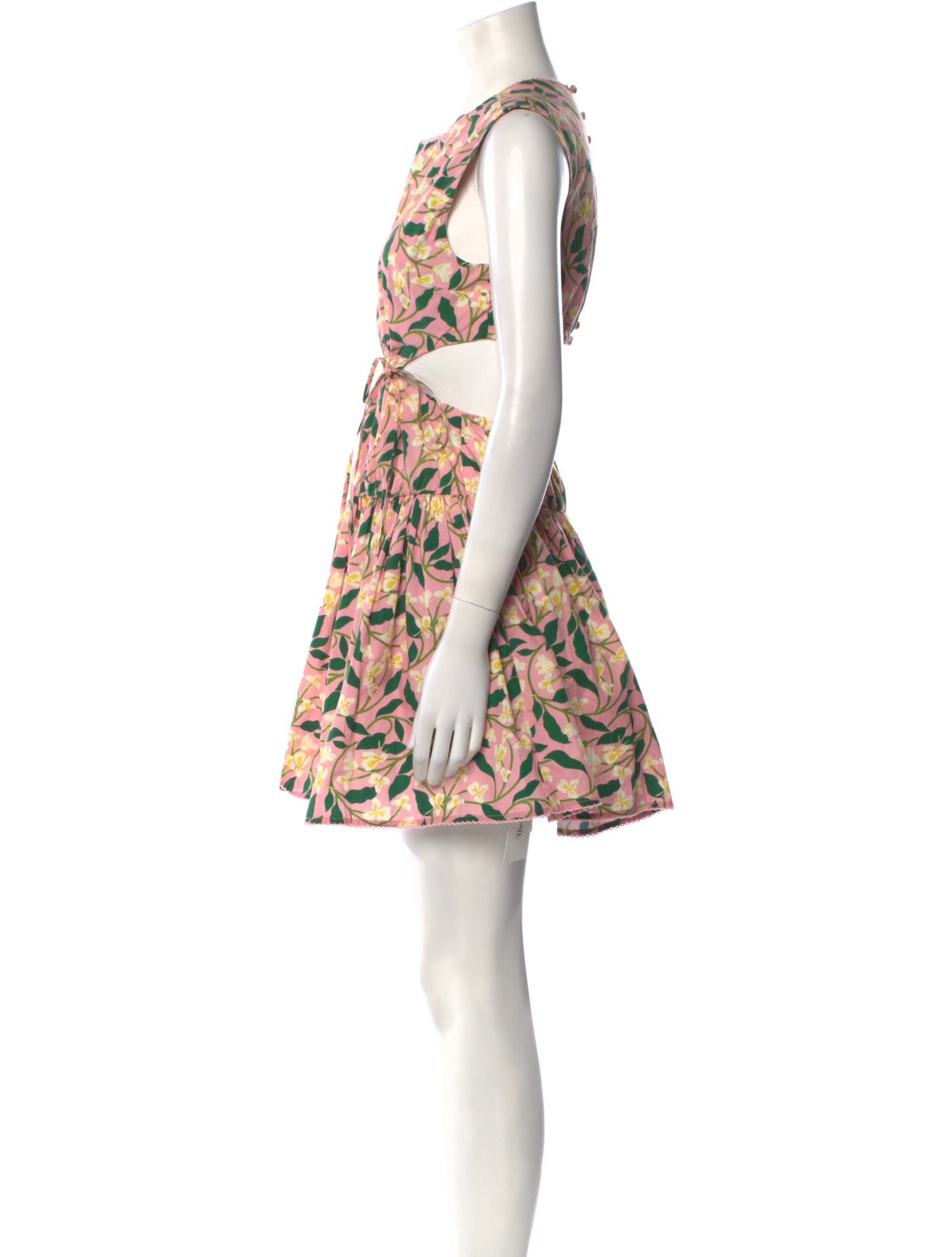 Agua Bendita Printed Knee-Length Dress