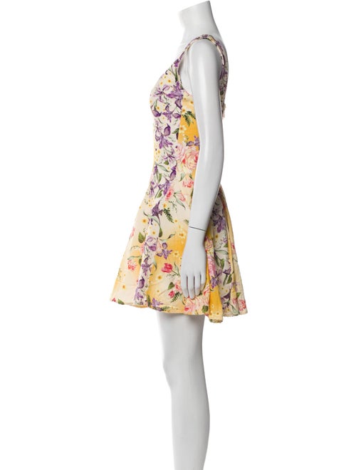 Agua Bendita Floral Print Mini Dress