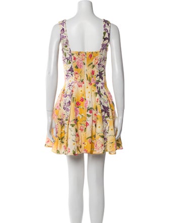 Agua Bendita Floral Print Mini Dress