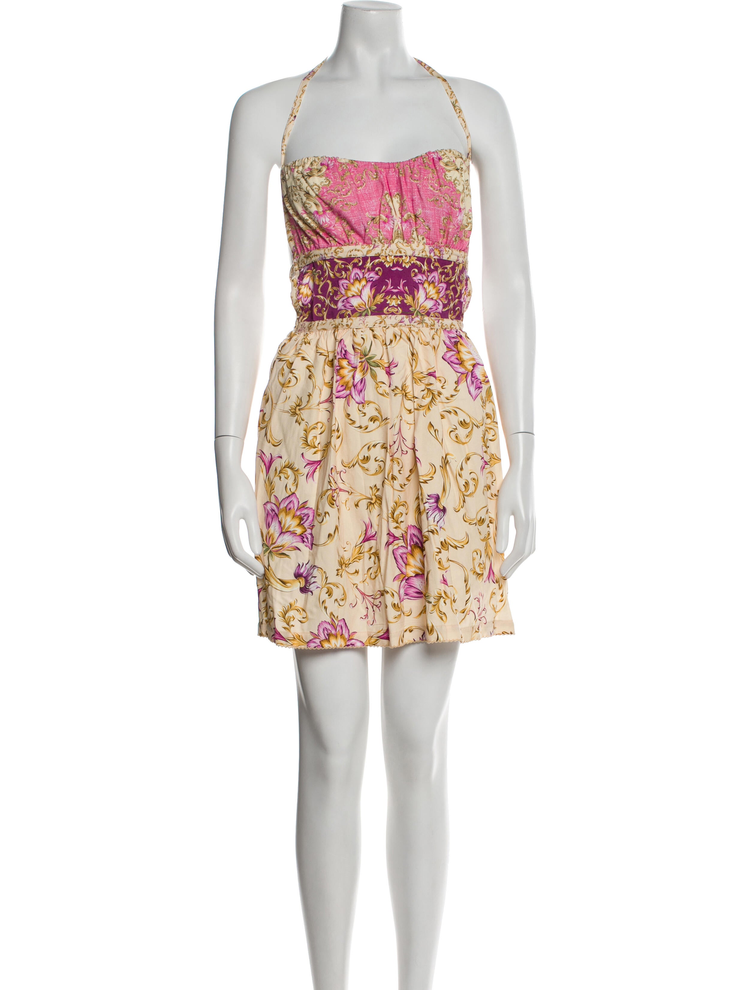 Agua Bendita Printed Knee-Length Dress