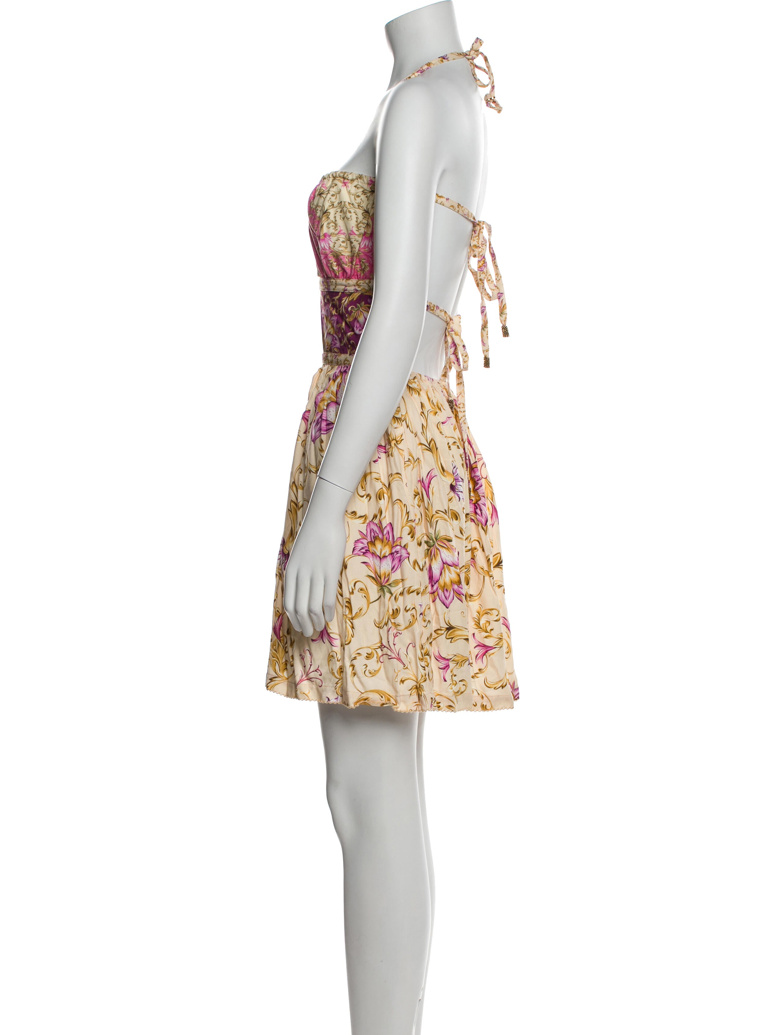 Agua Bendita Printed Knee-Length Dress