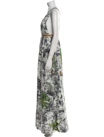 Agua Bendita Printed Long Dress
