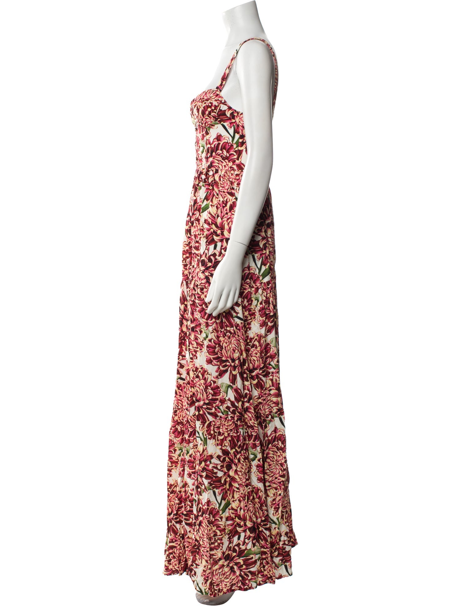 Agua Bendita Floral Print Long Dress w/ Tags