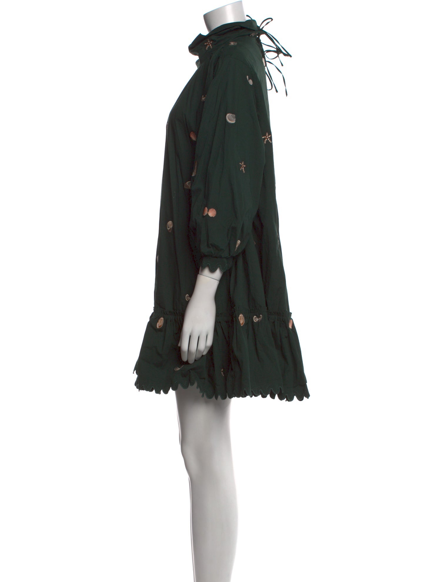 Agua Bendita Polka Dot Print Mini Dress w/ Tags